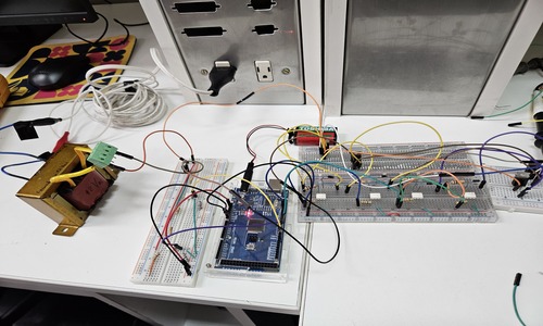 Cycloconverter experimental setup