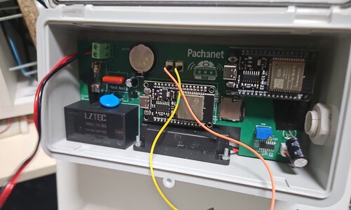 Internal electronics of the vibration monitoring node